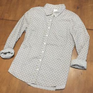 The Perfect Shirt by J. Crew. Lavender/ Lime Green